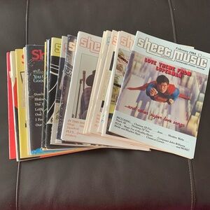 Lot of 1980-1987 Sheet Music Magazines - 29 Issues - Piano Guitar Vintage
